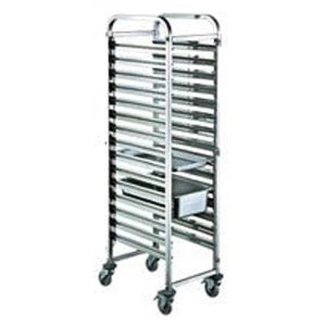 REDDHOTT TR-15D - Stainless Steel Trolley 15 Pans GN 2/1