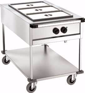 Kusina AB65G310 - Electrical Bainmarie Trolley With 3 Gn 1/1 Containers
