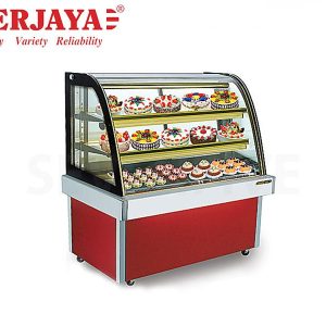 Berjaya BER1-CKE3SCSM - Confectionery Showcase Heated Curved Glass