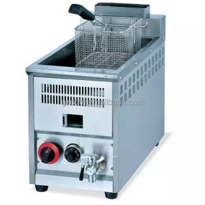 Counter Top Gas Single Tank 2 Basket Fryer