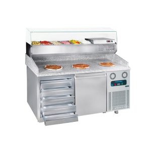 Frenox Pizza Counter Chiller with One Door and One Set of Drawers