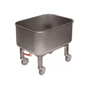 Inox Piave - Bowl with wheels 600x500x600xmm - Made in Italy