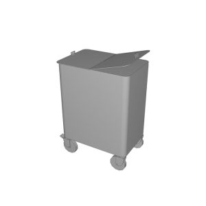 Inox Piave - Stainless Steel Ingredient Bin 125 Lt. - Made in Italy