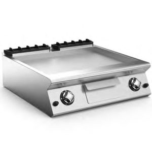 MARENO NFT78GL - Gas Fry-Top with Two Smooth Sloping Hotplate