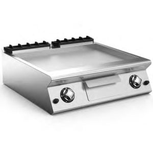 MARENO NFT78GTL - Gas Fry-Top with Two Smooth Sloping Hotplate