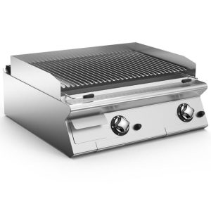 MARENO NGPL78PGG - Gas Lava Stone Grill 800 mm with Cast Iron Grid