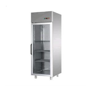TECNODOM AF07EKOMBTPV - S/S Single Glass Door Freezer Cabinet GN 2/1