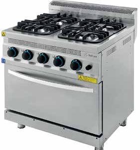 TURHAN 8070-KUZ - 4 Burners Gas Range with Oven