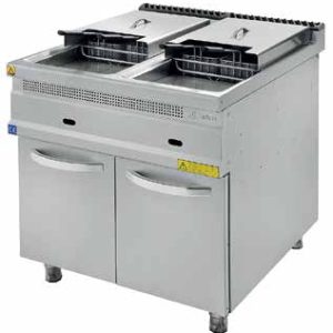 TURHAN TC.9FG800 - Gas Fryer Double Well ( 2 Baskets) 2 x 24 Lt