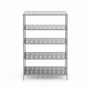 Yuksel 61/107/183 - S/S Perforated Shelving Unit 5 Tiers